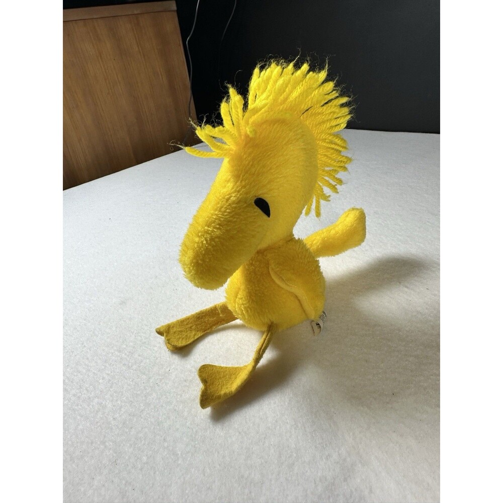 Vintage Knickerbocker Peanuts Woodstock Plush Stuffed Toy Yellow 1972 7 Inch‎ - Picture 3 of 9